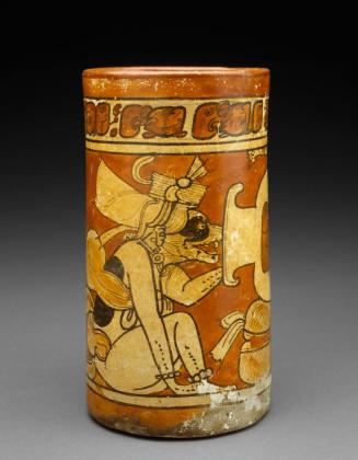 Vessel with Monkey and Dog Gods