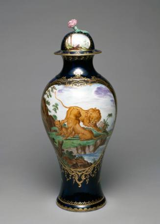Vase with Three Lions