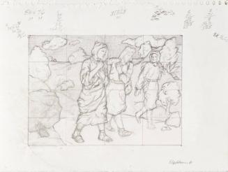 Jesus on the Road to Emmaus (study)