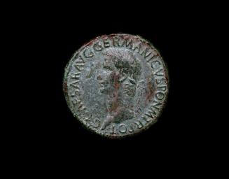 Bronze Sestertius with images of Caligula on both sides.