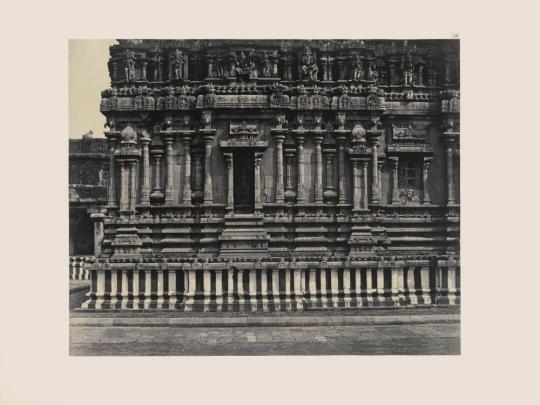 Tanjore.  Great Pagoda.  South Facade of Small Chapel