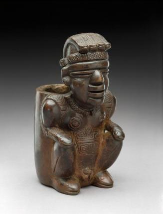 Seated Figure Vessel (Canastero) with Snakes