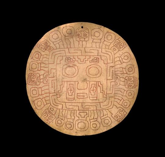 inca sun god mask