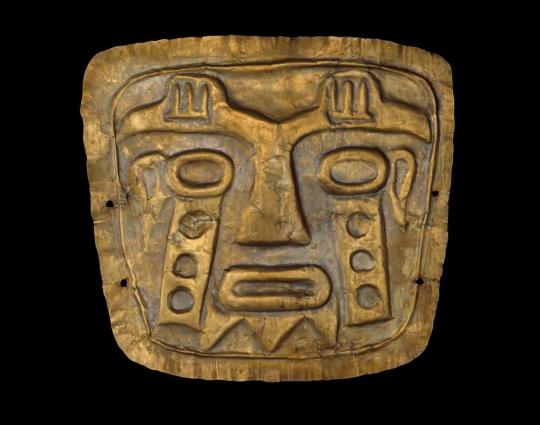 inca sun god mask