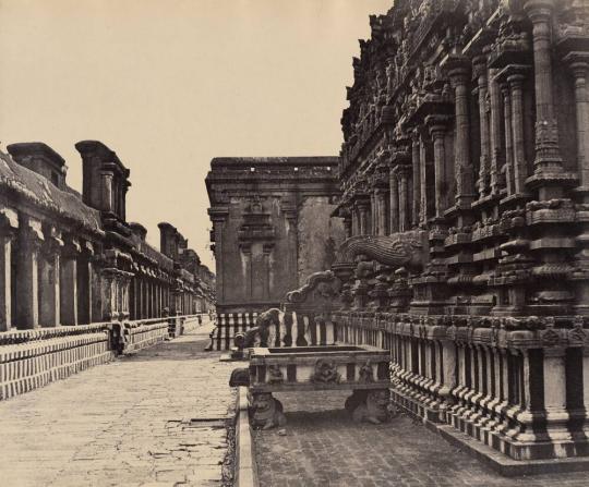 Tanjore.  Great Pagoda.  Sacred Cistern and Water Spout belonging to the Subrahmanya Temple