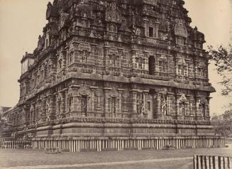 Tanjore.  Great Pagoda.  West and South Sides of Basement of Bimanum