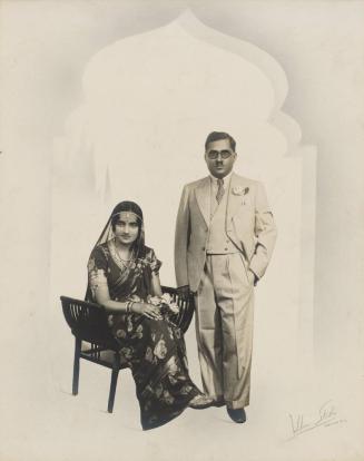 [Maharaja Natwarsinhji Fatesinhji and Maharani Kusum Kunwarba of Chhota Udepur]