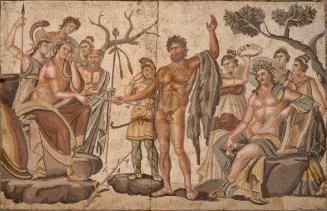 Mosaic Panels, The Musical Contest between Apollo and Marsyas
