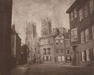 A Scene in York: Yorkminster seen through Lap Lane & Little Blake Street
