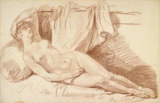 Femme nue allongé: étude pour "Egine visité par Jupiter" (Reclining Female Nude: Study for "Aegina visited by Jupiter")