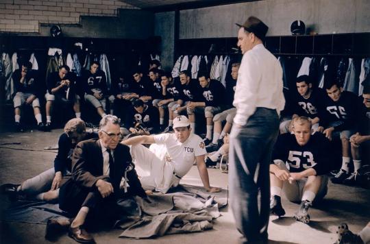 Locker room, Texas Christian University at Cotton Bowl, Dallas, Texas