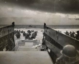 D-Day — Soldiers Arriving at Normandy Beach