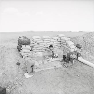 American Soldier Bathing, Saudi Arabia