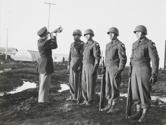 Lt. Lloyd Ahvakana at the rifle inspection, Alaska | All Works | The ...