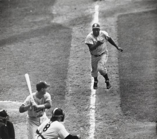 Mickey Mantle in Yankee Stadium by Retro Images Archive