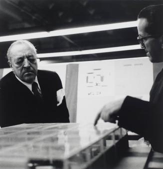 Untitled (portrait of Ludwig Mies van der Rohe and Konrad Wachsmann at the Illinois Institute of Technology)
