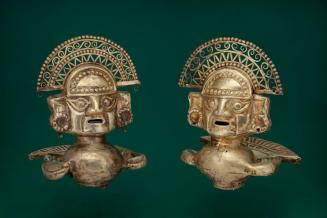 Pair of Ornaments Depicting the Sicán Lord
