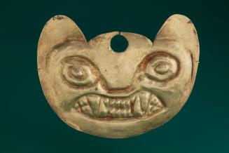 Nose Ornament Depicting a Feline Face