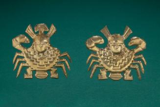 Pair of Ornaments Depicting the Crab God