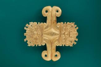 Pectoral Depicting Fanged Deity Heads