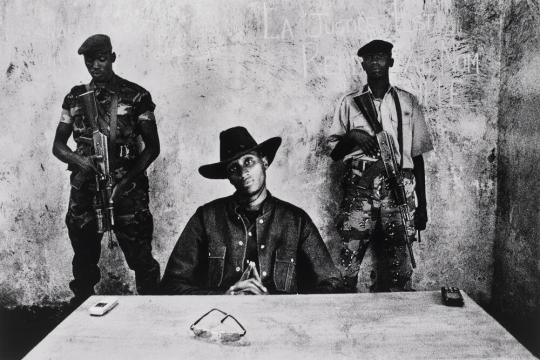 Dissident General Laurent Nkunda, leader of the CNDP (National Congress for the Defense of the People), poses at his headquarter in his stronghold of Kichanga, Masisi hills North-Kivu