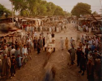 The bazaar of Jalozai Camp, home to Afghan Refugees living near Peshawar, Pakistan