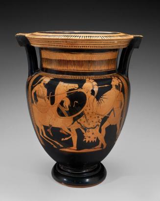 Red-Figure Column Krater with Battle Scene