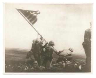 Flag Raising atop Mount Suribachi
