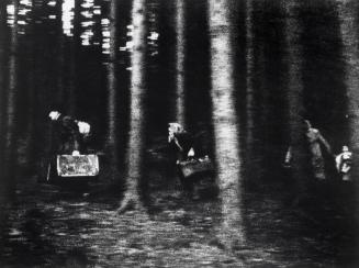 A family flees across the border in the Bavarian Forest to the West