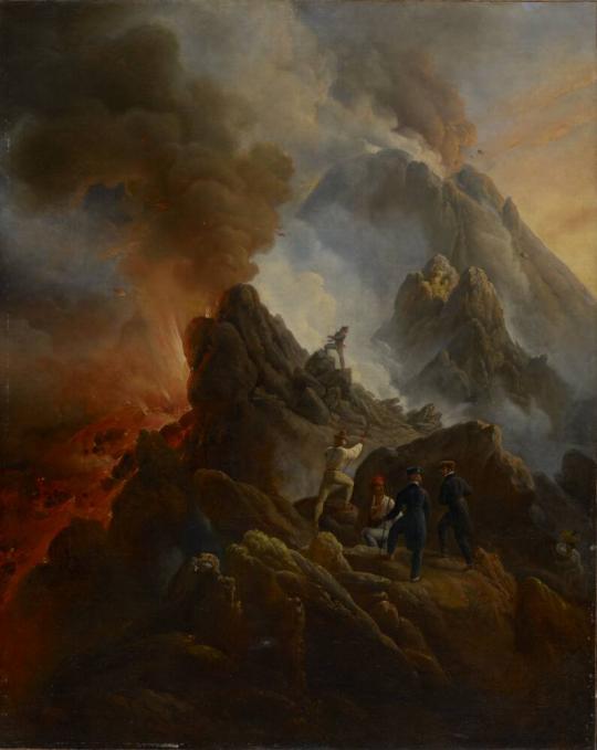 mount vesuvius eruption painting