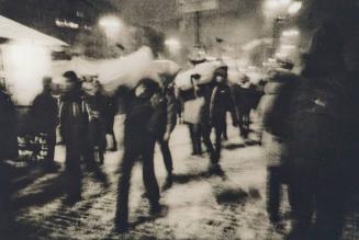 Euromaidan, Grushevskogo Street and behind