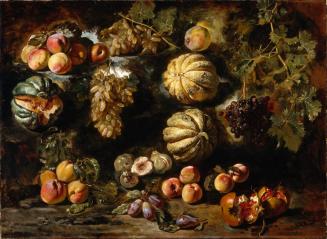 Still Life with Melons, Peaches, Figs, and Grapes