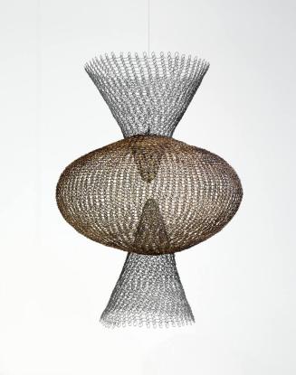 Untitled (S. 562, Hanging Sphere with Two Cones that Penetrate the Sphere from Top and Bottom)