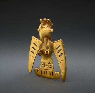 Stylized Bird Bell Pendant