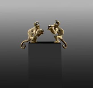 Pair of Monkey Ornaments