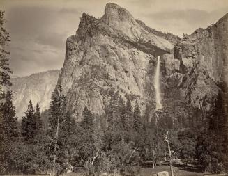 The Bridal Veil Falls, 900 feet, Yosemite, California