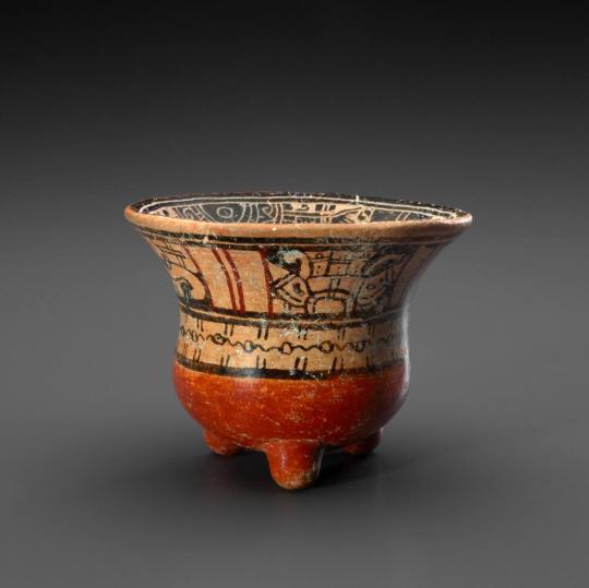 Tripod Bowl with Gods and Calendar Signs