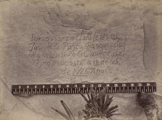 Historic Spanish Record of the Conquest, South Side of Inscription Rock, New Mexico, No 3.