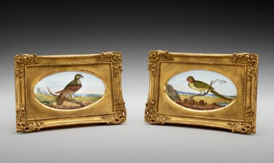 Pair of Bird Plaques