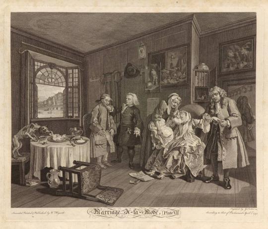 Marriage-a-la-Mode, Plate VI