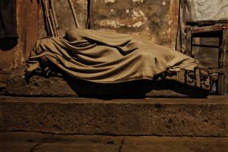 Night-Walking in Benares, India