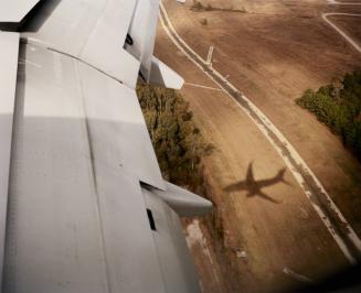 Plane over Baton Rouge, Louisiana