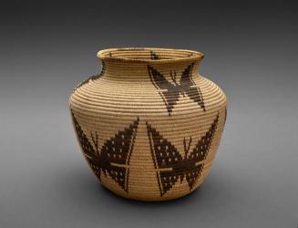 Basket Jar with Butterflies