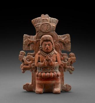 Figure in Ceremonial Dress Effigy Rattle