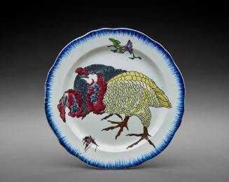 Plate with Turkeys