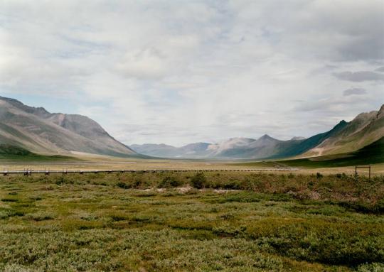 Untitled (Alaskan pipeline at Atigun Pass)