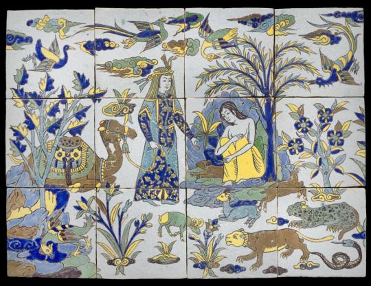 "Layla and Majnun" Tile Panel