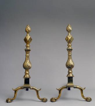 The Harvin Co., Pair of Chippendale Style Brass Andirons (Lot 288