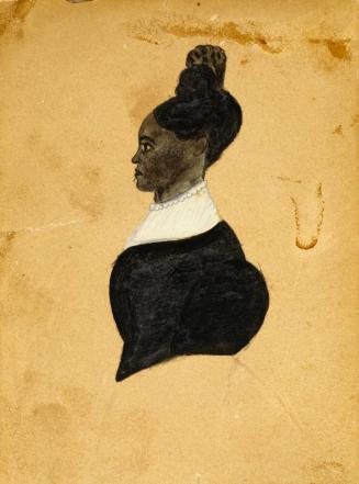 Silhouette Drawing of a Young Woman