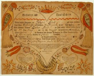 Birth and Baptismal Certificate